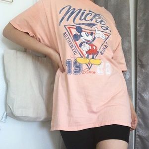 Pink Mickey Mouse 1928 Short sleeve T-shirt